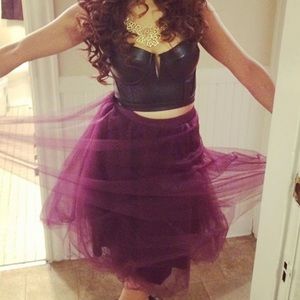 Purple tullie skirt